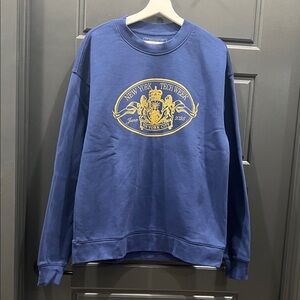 Blue Graphic Sweater size L